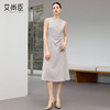 艾尚臣轻熟优雅风无袖连衣裙女收腰A字裙通勤中长款极简风 商品缩略图3