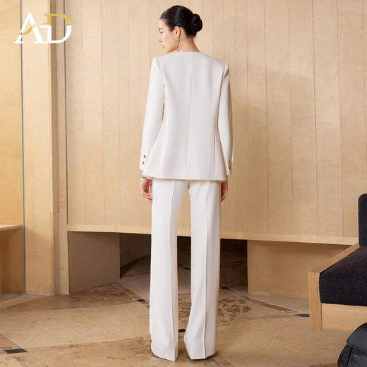 AD老钱风白色西装套装女春2026新款高级感职业装正式场合商务正装 商品图4