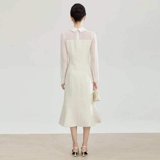 「高货wl」全新升级【铂金会员339/天猫459/差价120】(12457)洛诗琳气质亮丝编织小香风连衣裙2026春季新款收腰鱼尾裙 商品图1