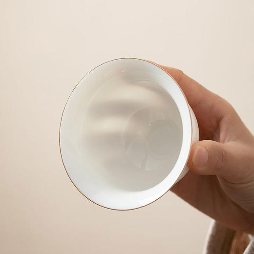 瓷聚阁丨羊脂玉瓷盖碗 三才盖碗 德化玉瓷 约120ml 多款可选 茶具茶生活美器 商品图4