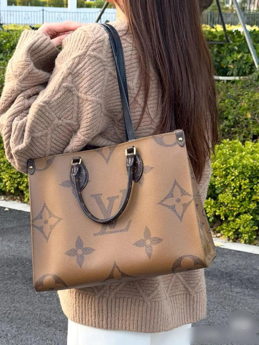 LV on the go 老花 中号 单肩包 商品图3