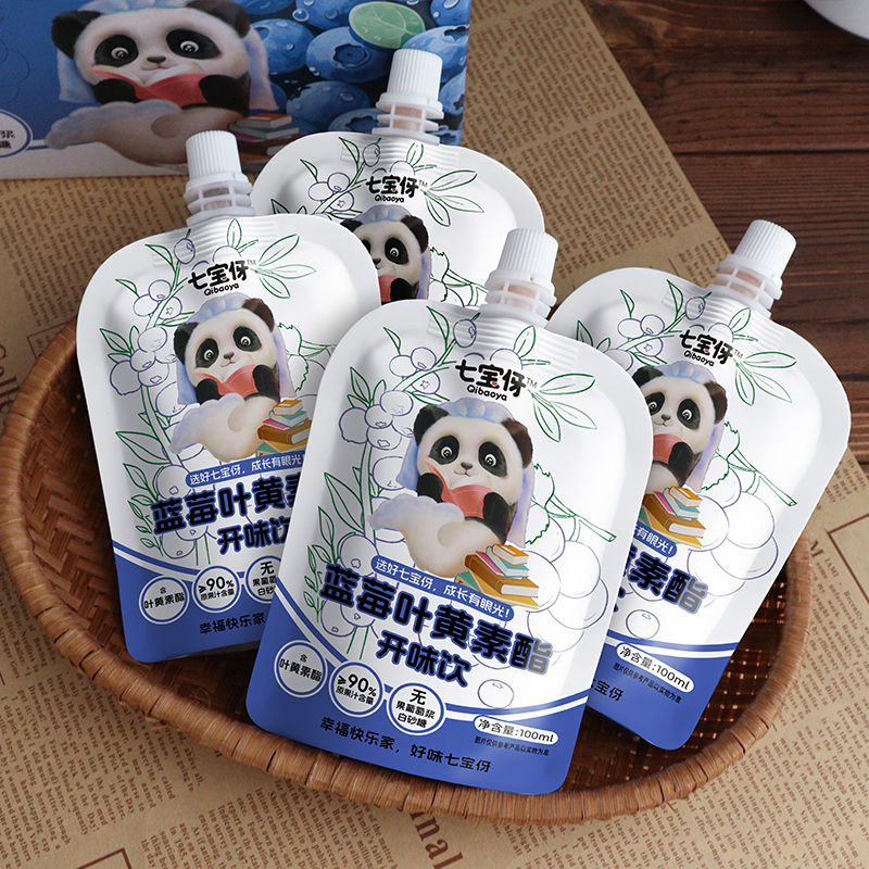 七宝伢 蓝莓叶黄素酯开味饮100ml*15袋