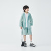 浅薄荷外套预售5.3发 浅薄荷短裤预售5.1发 蓝汽水2026夏季男童户外山系原纱防晒短裤青少年凉感连帽上衣套装 商品缩略图1