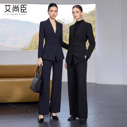 艾尚臣西装套装女收腰商务风高级感通勤职业装时尚干练女领导正装 商品图0