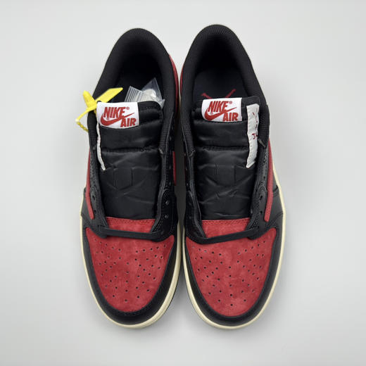 春季特惠💰430 公司级 # Travis Scott x Air Jordan 1 AJ1乔1低帮倒钩 商品图4