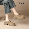 ZHR则则复古爵士英伦单鞋系带2026新款百搭懒人通勤小皮鞋乐福鞋 商品缩略图4