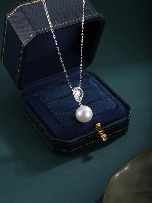 子佩集【缪斯幻境】银S925珍珠惜王妃套链项链【TM0724-XF】抽象印记吊球2602 商品图3