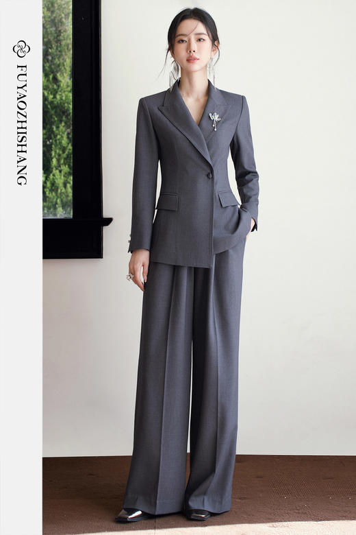 FUYAO扶摇直上 officesiren职场新贵风西装套装女高级感商务正装 商品图5