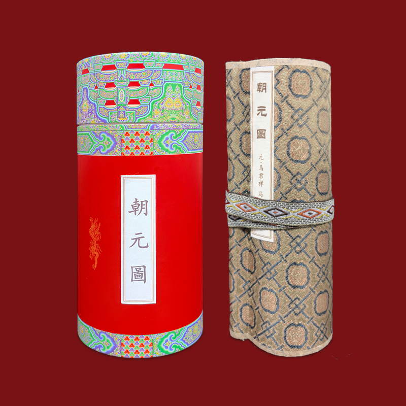 《手卷里的中国·朝元图》（金箔版），产品尺寸:300*15 CM，这才是中式美学的登峰造极之作！ 中国文物学会文物仿复制专业委员会特别监制推出，