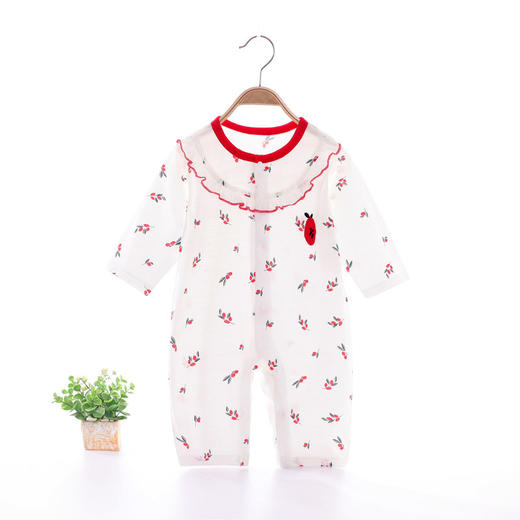 婴儿连体衣夏季薄款宝宝衣服纯棉长袖睡衣初生空调包屁衣新生儿 商品图2