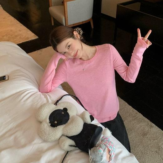 Triuuchu | 肌理皱皱棉万能打底T  凹凸褶皱自带呼吸感 软糯有筋骨  #6003 商品图3