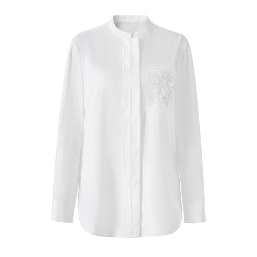 「高货wl」全新升级【铂金会员275/天猫369/差价94】(12230)洛诗琳2026春季新款简约淡雅天丝棉钉珠亮片刺绣长袖衬衫 商品图4