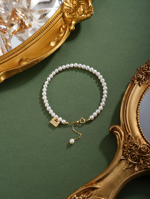 子佩集【时光凝华】银S925珍珠惜王妃手链【SGB1150003】镀金钱包2602 商品图4