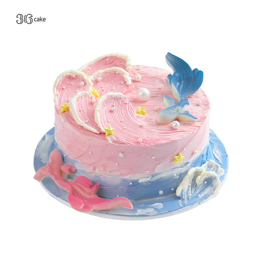 双鱼座·逐浪·芋泥血糯米裱花蛋糕，可选1/1.5/2.5/3.5/6磅 | 36CAKE 商品图3