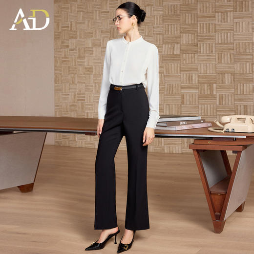 AD正式场合白色衬衫西裤一整套2026春季新款高级感大女主职场穿搭 商品图3