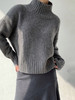 Puree｜#1969 Cocoon Sweater High Neck 羊绒高领茧型厚毛衣 [  白 / 黑  ] 商品缩略图10