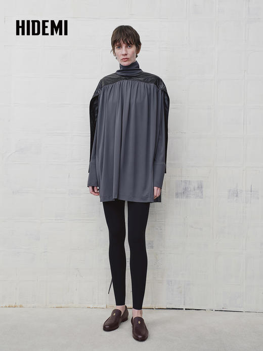 HIDEMI 羊皮一脚蹬轻便通勤休闲乐福鞋皮鞋单鞋平底鞋 商品图7