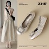 ZHR则则头层牛皮真皮平底软底单鞋2025新款百搭气质女鞋一脚蹬女 商品缩略图0