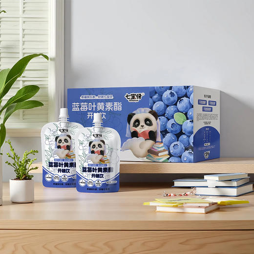 七宝伢 蓝莓叶黄素酯开味饮100ml*15袋 商品图1