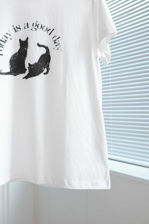 洋气萌宠印花短袖T恤 商品图3