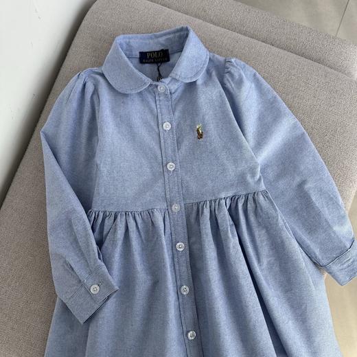 点此购买 110-160拉夫劳伦牛津纺娃娃领长袖连衣裙 md 340890 商品图11