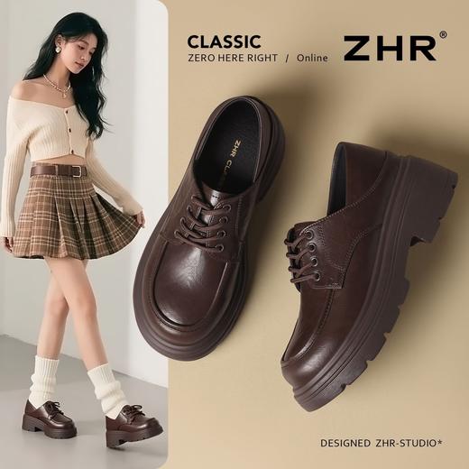 ZHR则则英伦风单鞋粗跟乐福鞋2026夏季百搭小皮鞋ins通勤玛丽珍鞋 商品图1