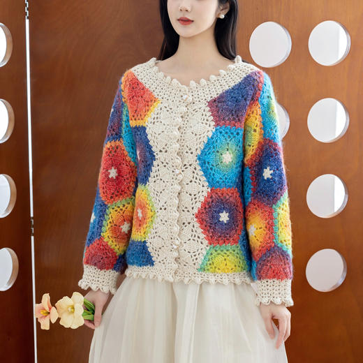 苏苏姐家繁芜开衫手工DIY编织钩针毛线团衣服自制材料包 商品图2