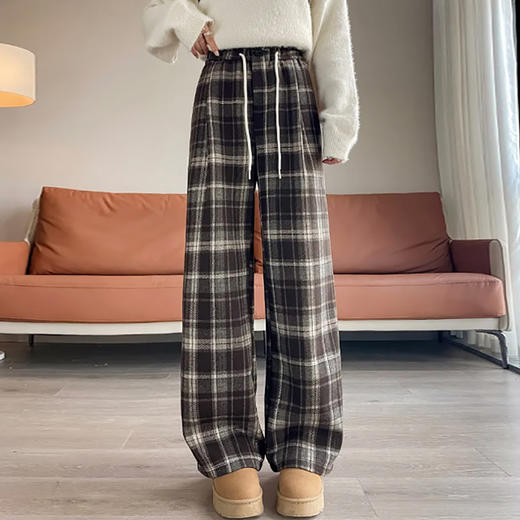 裁缝学苑AQ592新款高腰显瘦垂感窄版直筒阔腿裤纸样女装毛呢裤样板 商品图4