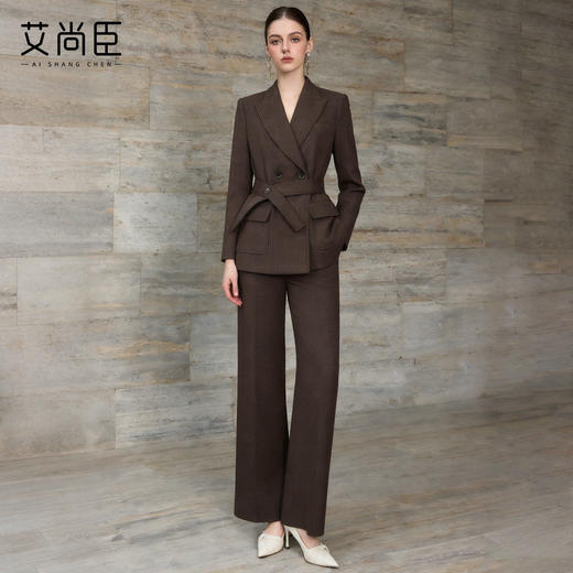 艾尚臣老钱风西装套装女2026新款一整套穿搭职业装气质西服两件套 商品图3