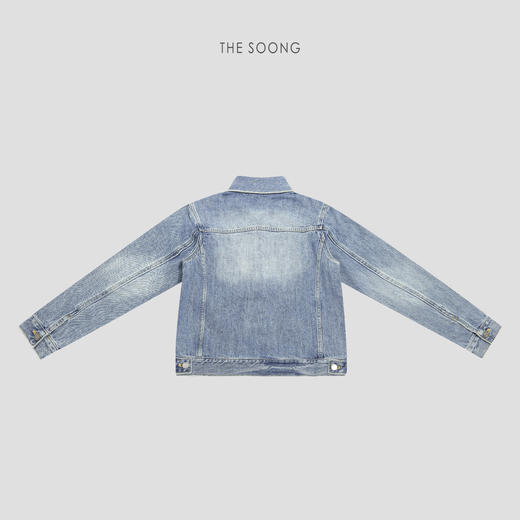 THESOONG\春季新品牛仔外套女时尚复古夹克短款上衣HBWT7357 商品图6