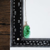 【天然正品】A货翡翠AU750白金镶钻镶天然细腻糯种飘绿花如意（万事如意）翡翠吊坠项链100226NJM12 商品缩略图2