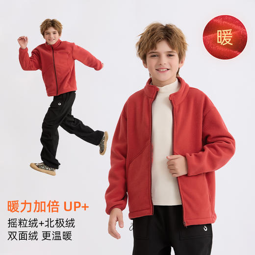 现货速发 2026冬款新品龙之涵“小暖炉”轻暖双面绒上衣儿童外套亲子加绒衣 商品图1