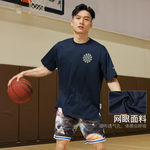 录士LUSHISI向阳而生吸湿排汗运动训练短袖篮球速干骑行服t恤投篮 商品图3