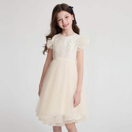 笛莎/Deesha 2026年夏季新款女童中大童精致公主连衣裙裙子 商品图1