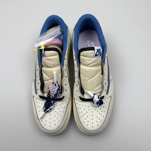 春季特惠💰430 公司级 # Travis Scott x Air Jordan 1 AJ1乔1低帮倒钩 商品图4