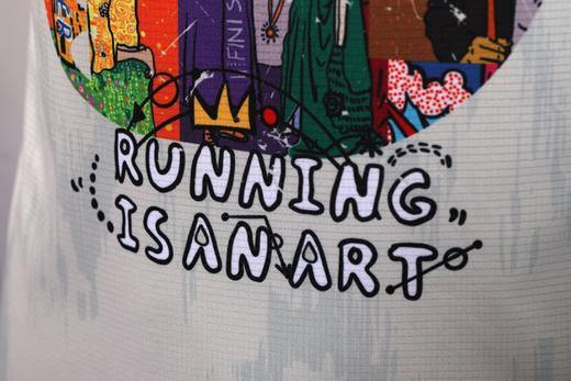 严素跑步TEE,跑步即艺术2.0 RUNNING IS AN ART too,男/女款,轻量 短袖T恤 速干快干 严素态度 商品图5