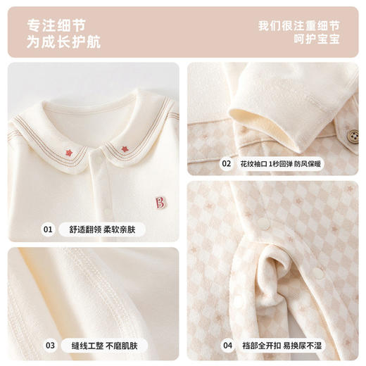 新生儿春秋款衣服婴儿爬服新款男女宝宝连体衣超萌哈衣个性外出服 商品图3