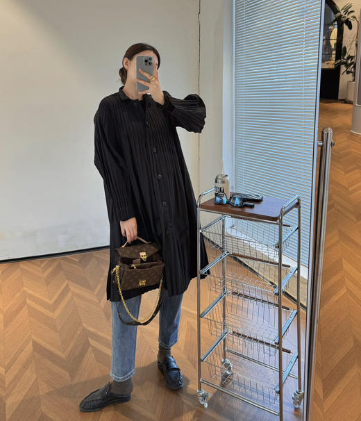 口碑I*ssey Miyake三宅一生 褶皱风衣外套 商品图1