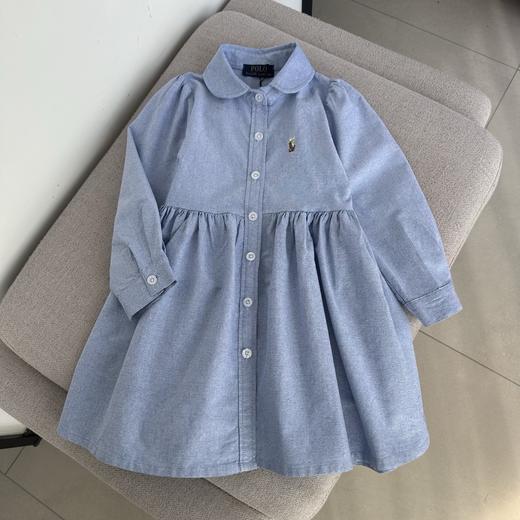 点此购买 110-160拉夫劳伦牛津纺娃娃领长袖连衣裙 md 340890 商品图10