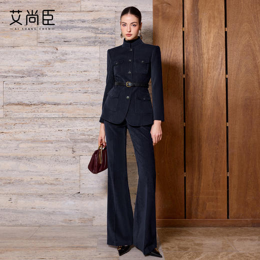 艾尚臣老钱风西装套装女春季轻奢通勤职业装两件套高级感修身显瘦 商品图3