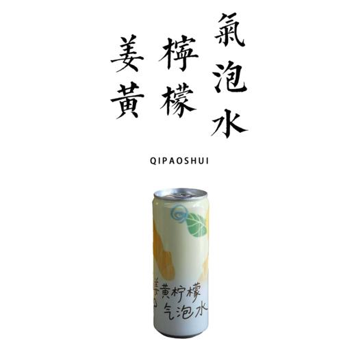 姜黄柠檬气泡水310ml*12【基地直发】| 产地：广东广州 | 生产者：旗溪【公平贸易农人定价】 商品图0