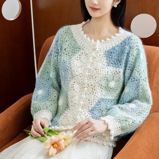 苏苏姐家繁芜开衫手工DIY编织钩针毛线团衣服自制材料包 商品图3