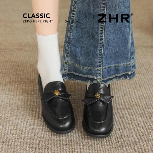 ZHR牛皮英伦风复古乐福鞋女2026新款百搭通勤软底中口小皮鞋 商品图5