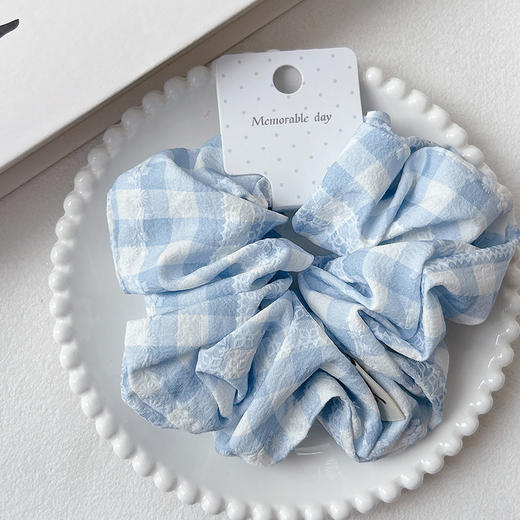 甜美冰盐蓝简约发圈-纪念日百货门店同款169447271 商品图4