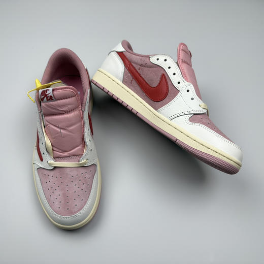 春季特惠💰430 公司级 # Travis Scott x Air Jordan 1 AJ1乔1低帮倒钩 商品图2