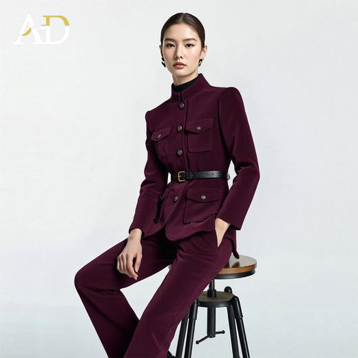 AD高端品牌雪尼尔西装套装女春季2026新款高级感老钱风穿搭一整套 商品图1