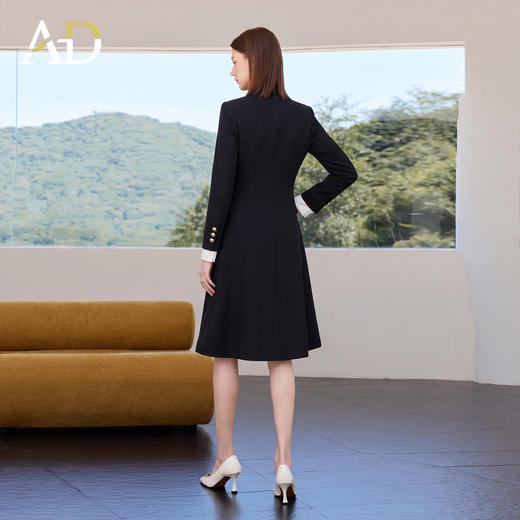AD高端精致连衣裙女春2026新款今年流行爆款高知得体早春黑色裙子 商品图4