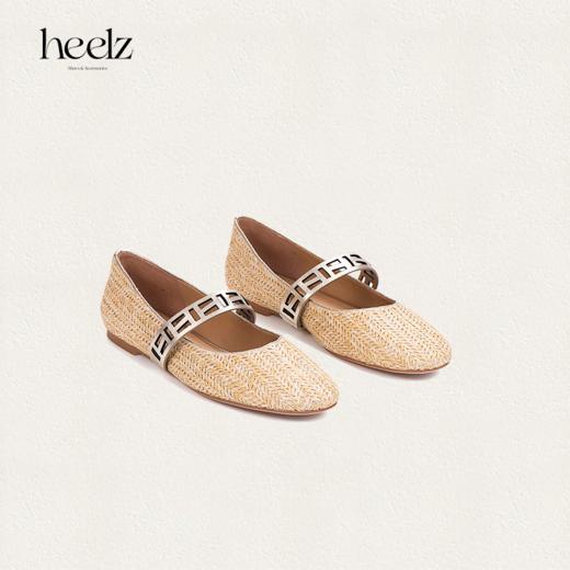 heelz设计师鞋履 | 拉菲草圆头繁花玛丽珍 0.8公分 商品图2