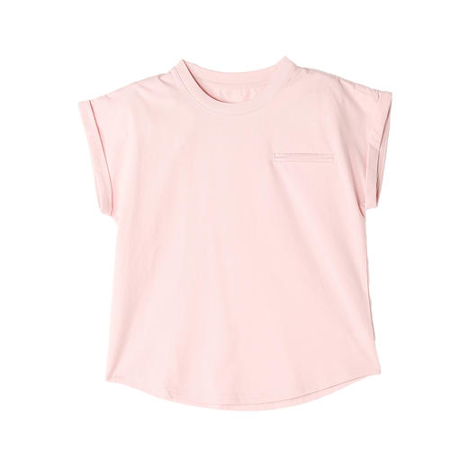 笛莎/Deesha 2026年夏季新款女童中大童圆领纯色T恤 商品图4