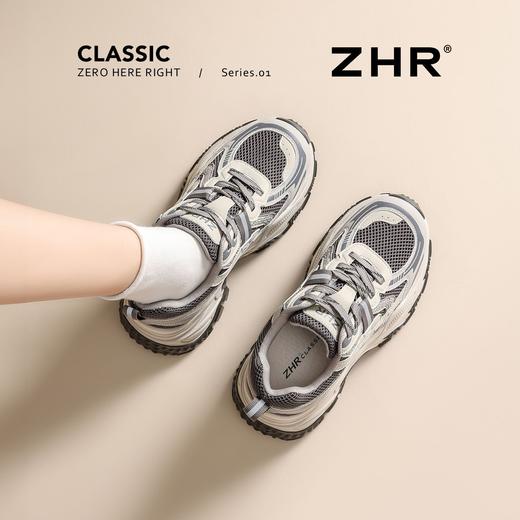 ZHR则则厚底7cm超轻老爹鞋女2026春秋季小个子增高休闲鞋透气运动鞋 商品图8